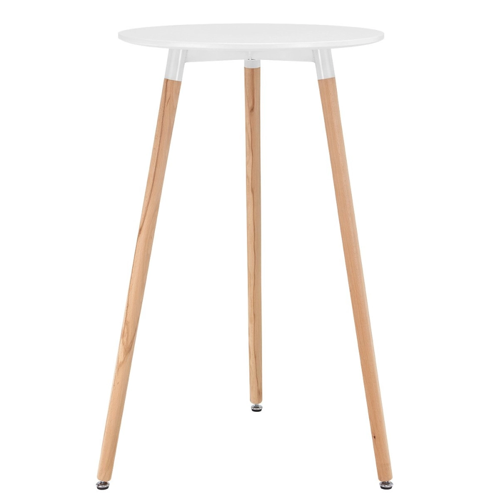 Mesa alta bar bistro gourmet Eames Leda pé palito - Branco Mesa alta bar bistro gourmet Eames Leda pé palito - Branco