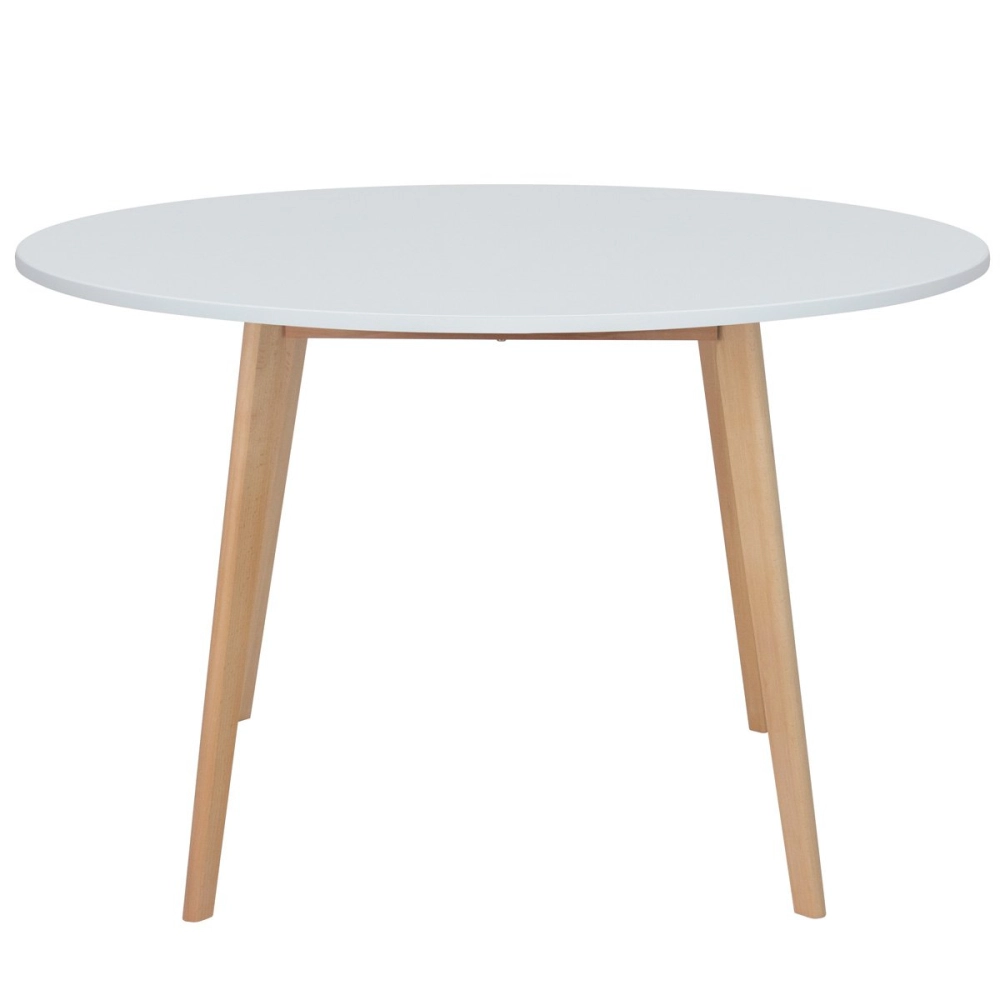 Mesa de jantar cozinha redonda Leda 120 cm - Branco Mesa de jantar cozinha redonda Leda 120 cm - Branco