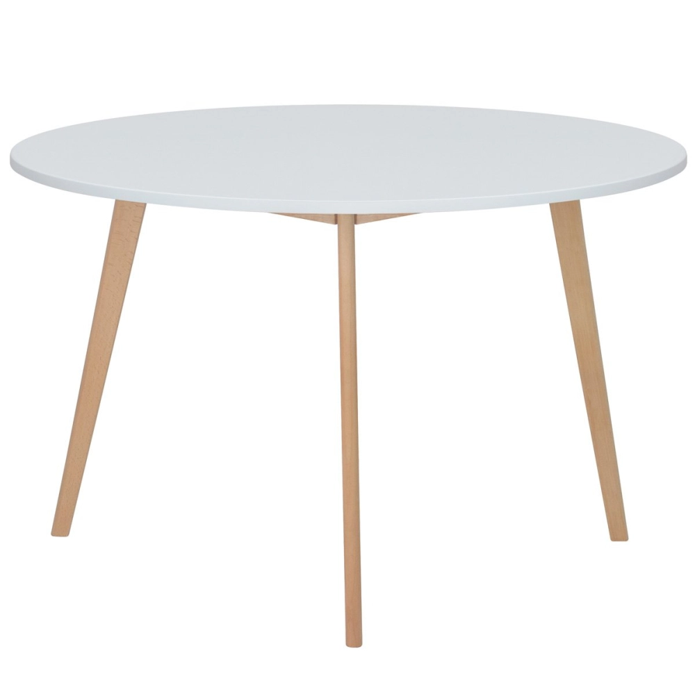 Mesa de jantar cozinha redonda Leda 120 cm - Branco Mesa de jantar cozinha redonda Leda 120 cm - Branco