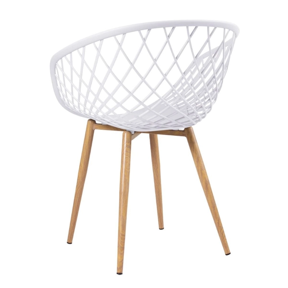 Mesa de jantar redonda 80 cm preto + 3 cadeiras Clarice Nest Branco Mesa de jantar redonda 80 cm preto + 3 cadeiras Clarice Nest Branco