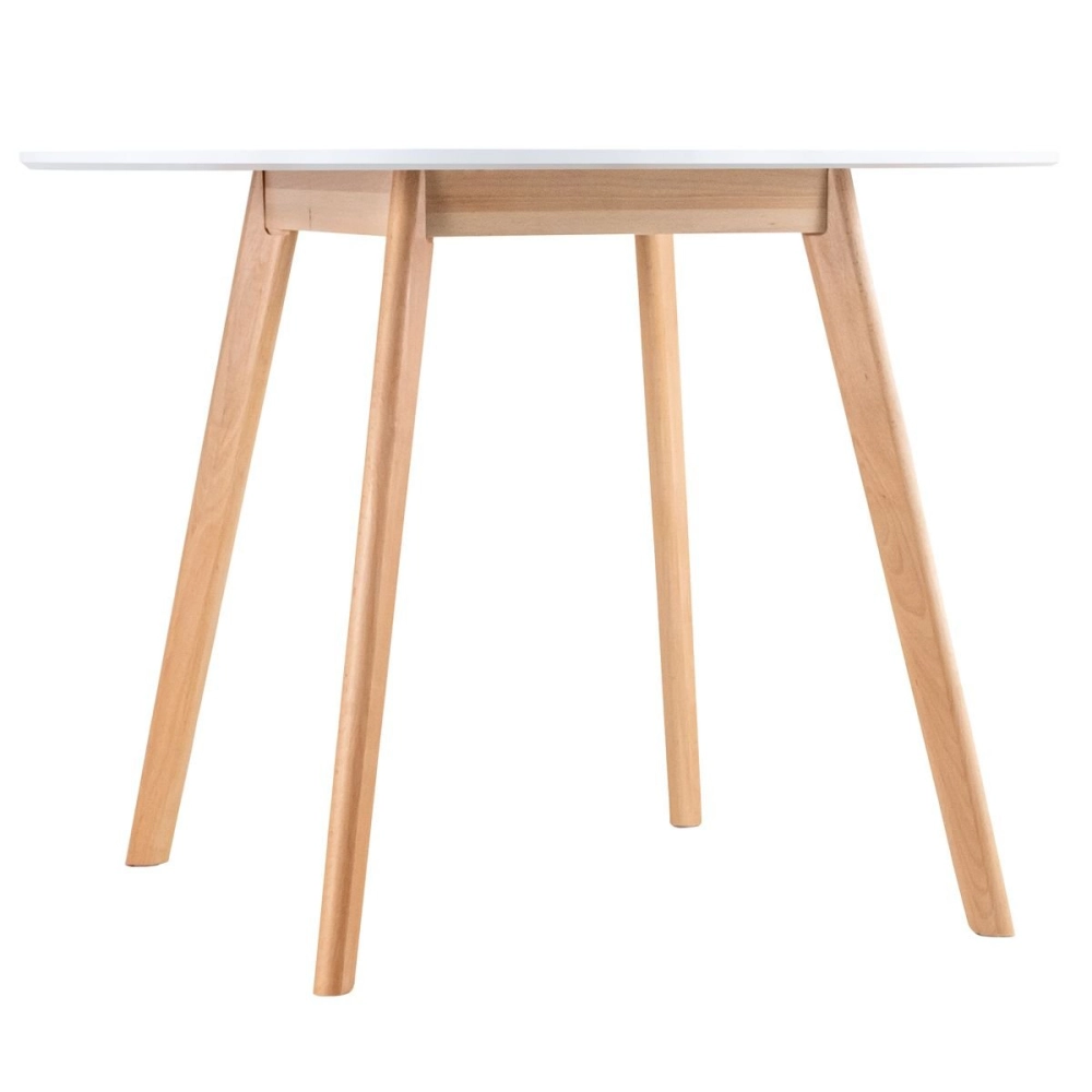 Mesa de jantar redonda Leda 100 cm - Branco Mesa de jantar redonda Leda 100 cm - Branco
