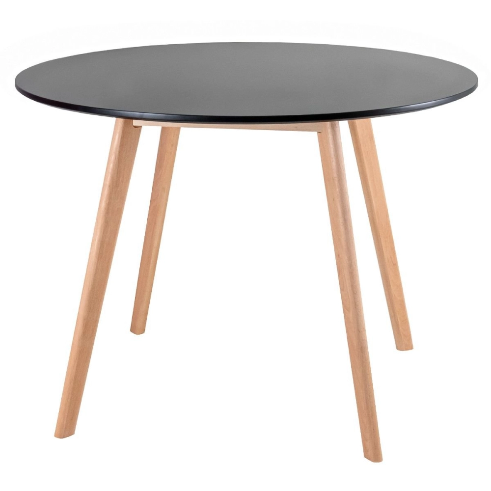 Mesa de jantar redonda Leda 100 cm - Preto Mesa de jantar redonda Leda 100 cm - Preto