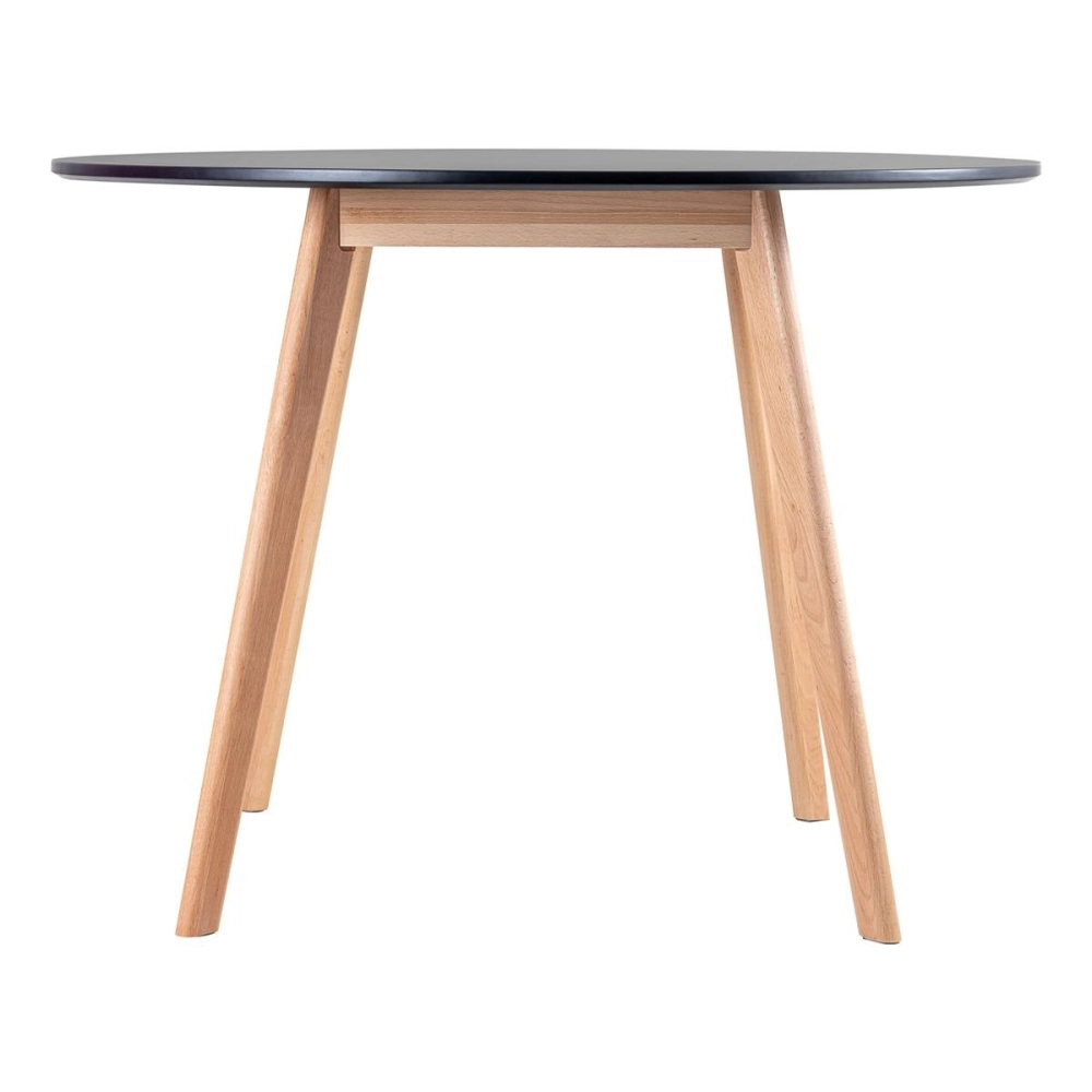 Mesa de jantar redonda Leda 100 cm - Preto Mesa de jantar redonda Leda 100 cm - Preto