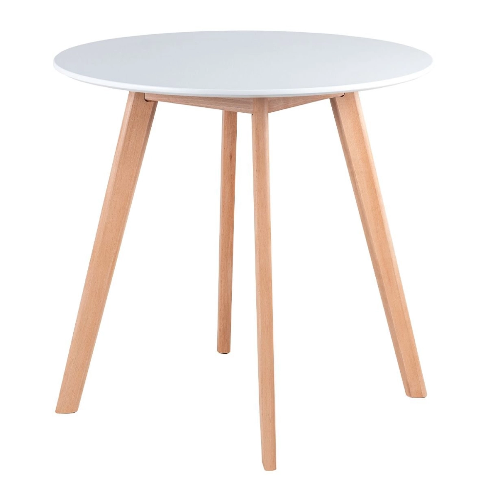 Mesa de jantar redonda Leda 70 cm - Branco Mesa de jantar redonda Leda 70 cm - Branco