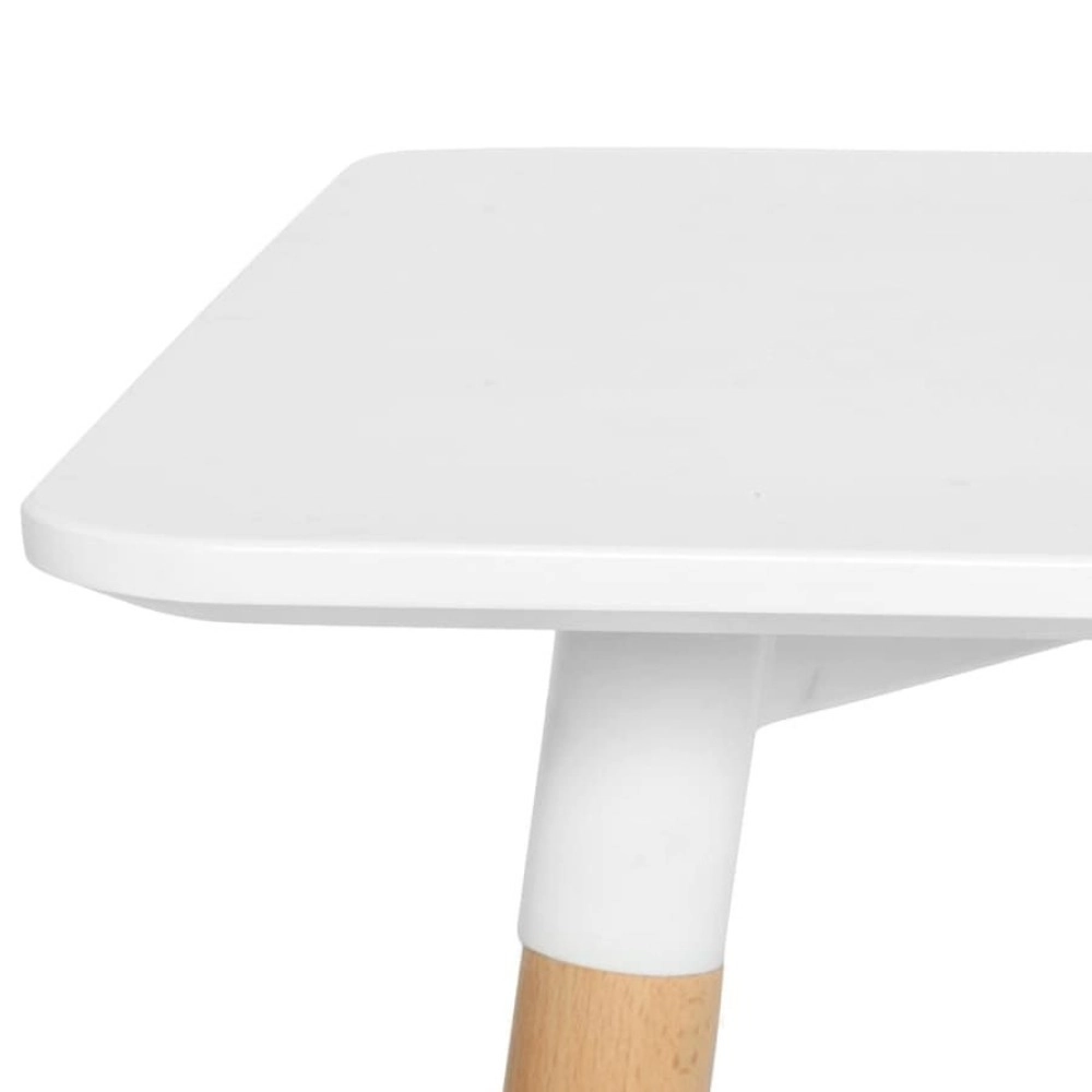Mesa de Jantar Retangular Eames 60 x 120 cm + 2 Cadeiras Eiffel DSW - Branco Mesa de Jantar Retangular Eames 60 x 120 cm + 2 Cadeiras Eiffel DSW - Branco