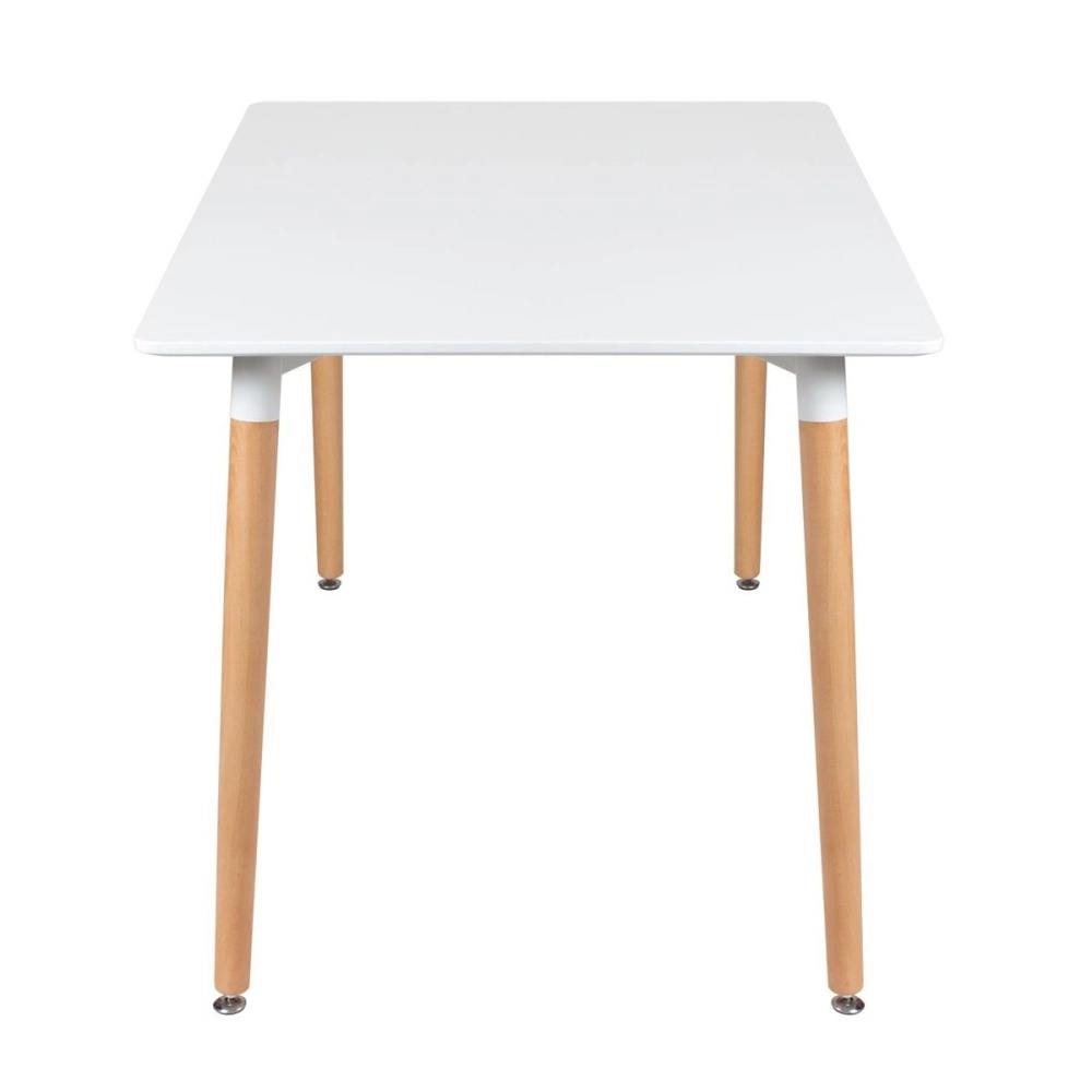 Mesa de jantar retangular Eames 80 x 140 cm + 6 cadeiras Eiffel DSW - Nude Mesa de jantar retangular Eames 80 x 140 cm + 6 cadeiras Eiffel DSW - Nude
