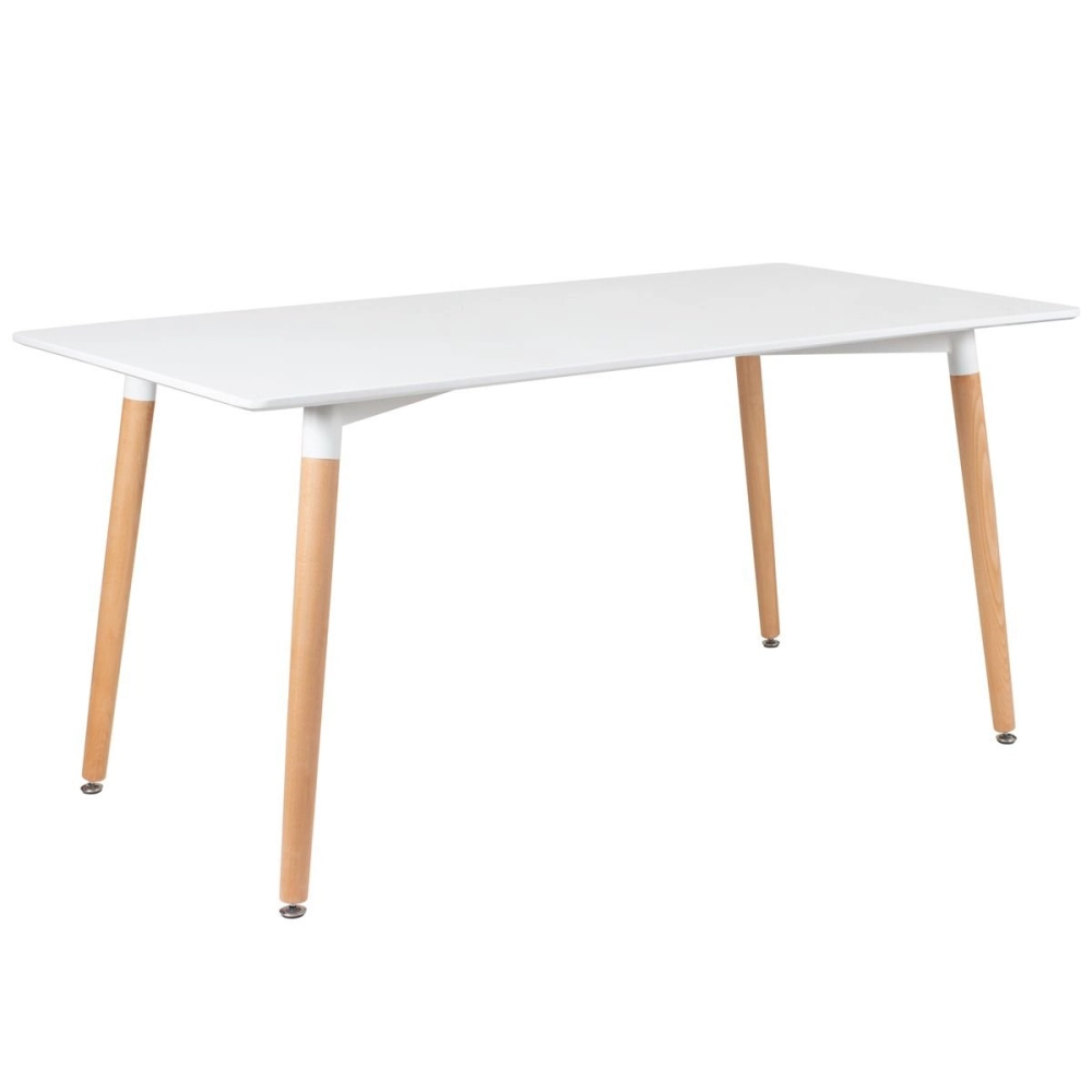 Mesa de jantar retangular Eames - 80 x 160 cm - Branco Mesa de jantar retangular Eames - 80 x 160 cm - Branco