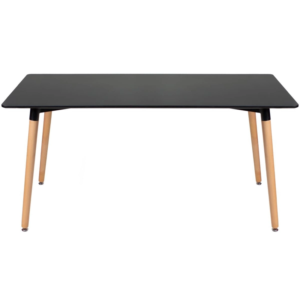Mesa de jantar retangular Eames - 80 x 160 cm - Preto Mesa de jantar retangular Eames - 80 x 160 cm - Preto