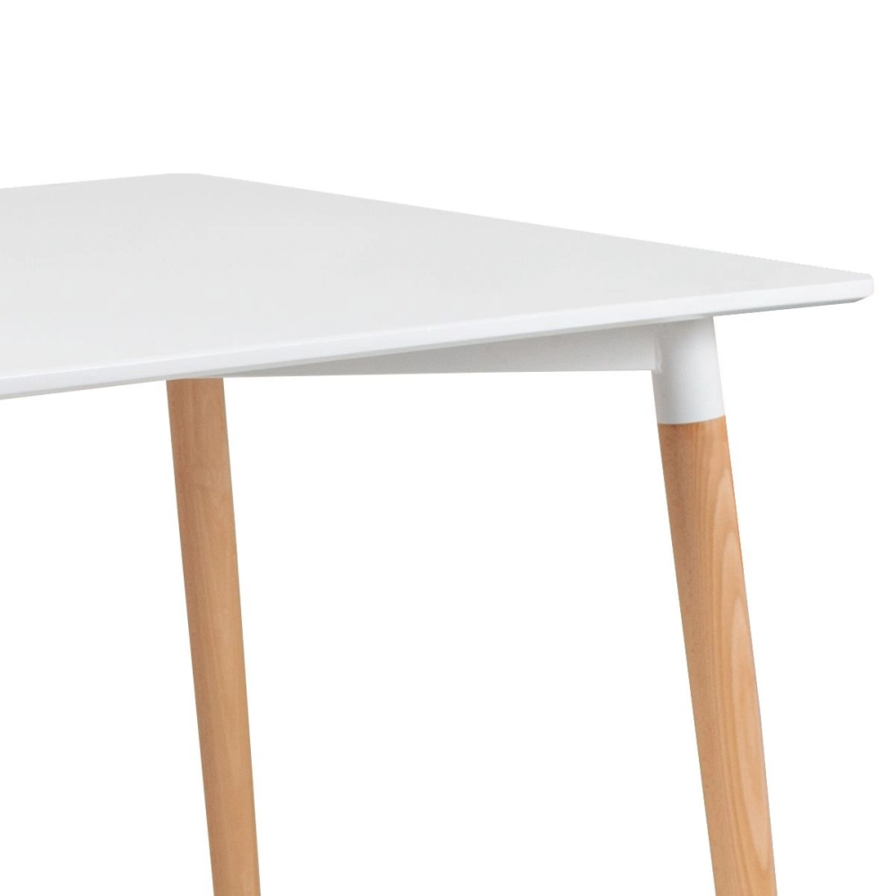 Mesa de jantar retangular Eames Eiffel - 80 x 140 cm - Branco Mesa de jantar retangular Eames Eiffel - 80 x 140 cm - Branco