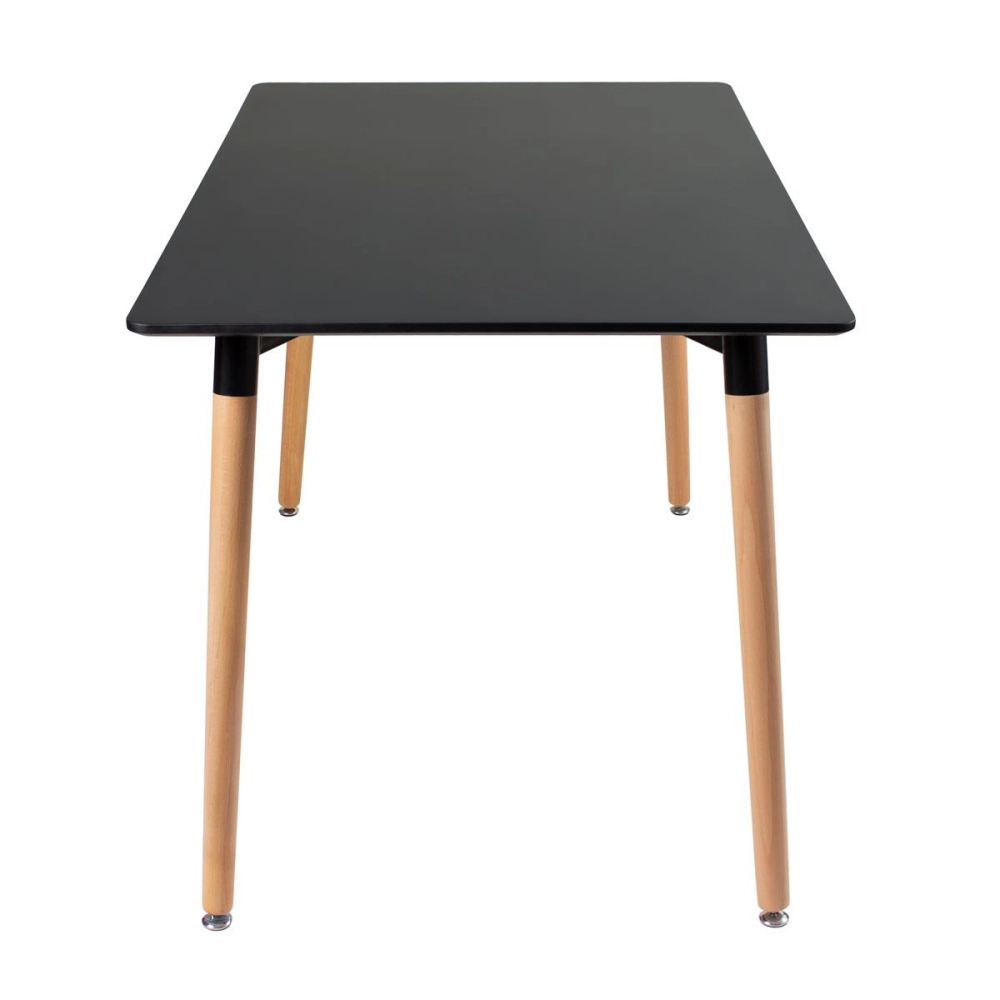 Mesa de jantar retangular Eames Eiffel - 80 x 140 cm - Preto Mesa de jantar retangular Eames Eiffel - 80 x 140 cm - Preto
