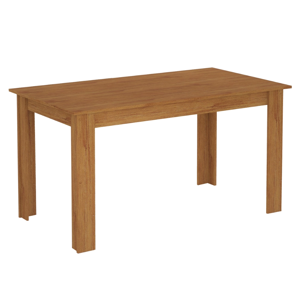 Mesa de Jantar Valência Laráz Retangular com tampo em Madeira 135x75 cm