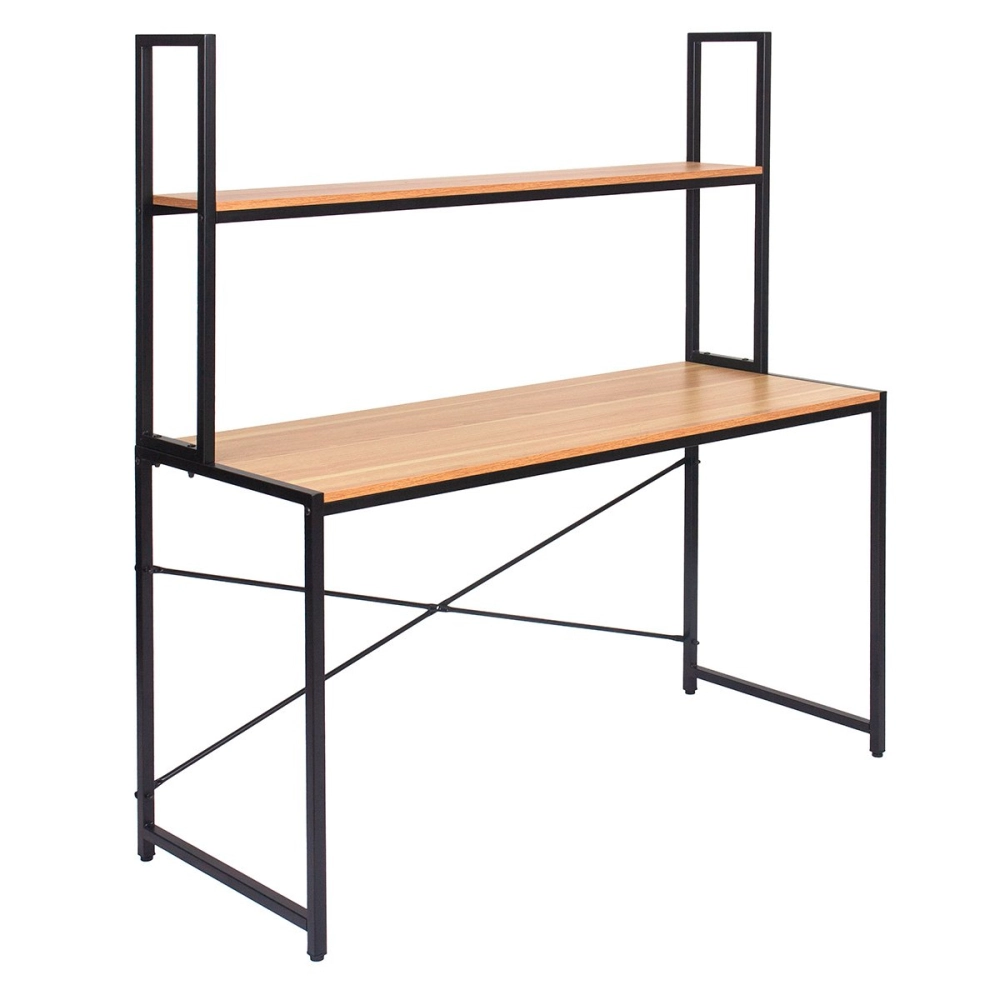 Mesa Escrivaninha de Escritório com Apoio Aéreo Talling - Preto Mesa Escrivaninha de Escritório com Apoio Aéreo Talling - Preto