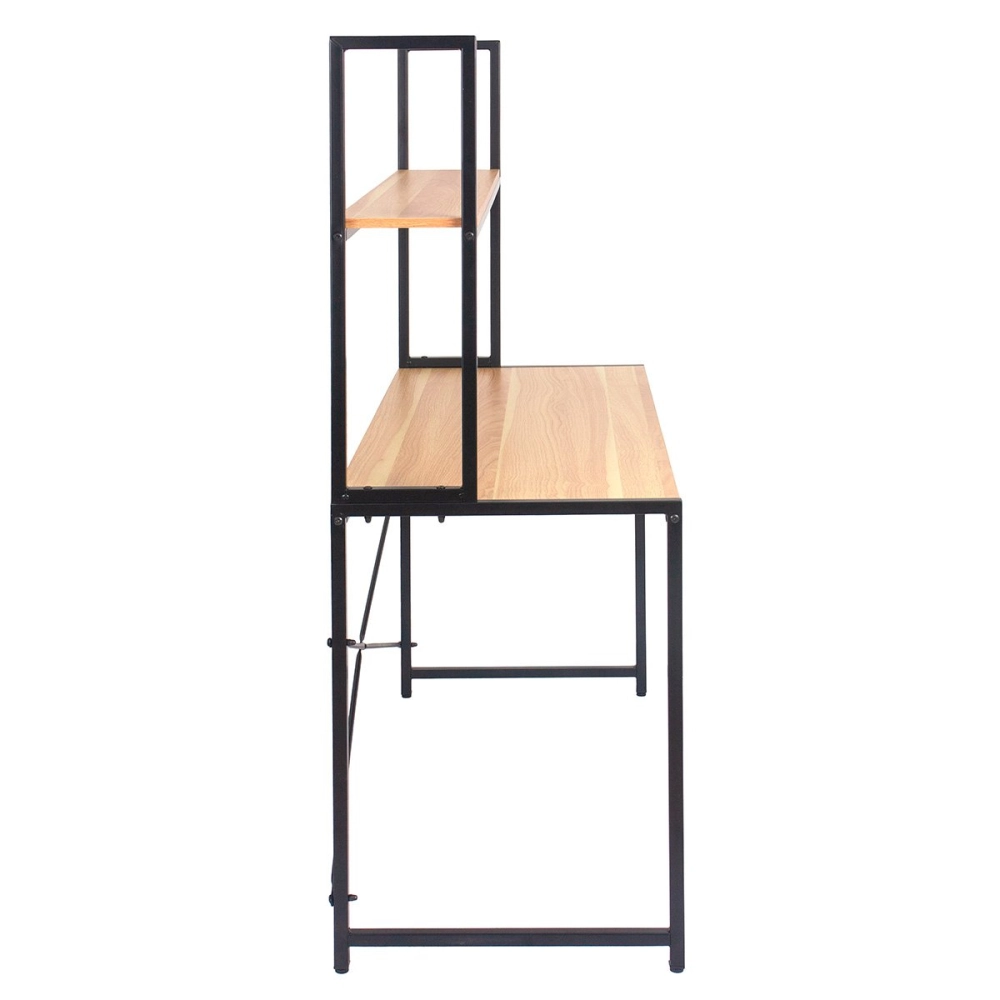 Mesa Escrivaninha de Escritório com Apoio Aéreo Talling - Preto Mesa Escrivaninha de Escritório com Apoio Aéreo Talling - Preto
