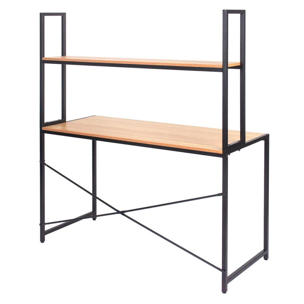 Mesa Escrivaninha de Escritório com Apoio Aéreo Talling - Preto Mesa Escrivaninha de Escritório com Apoio Aéreo Talling - Preto