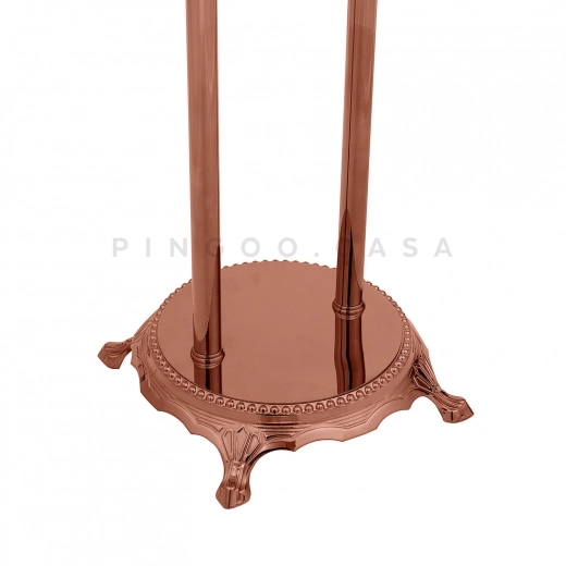 Misturador Duplo Comando de Piso para Banheira Retrô Vintage Itinga Dourado Rose Misturador Duplo Comando de Piso para Banheira Retrô Vintage Itinga Dourado Rose