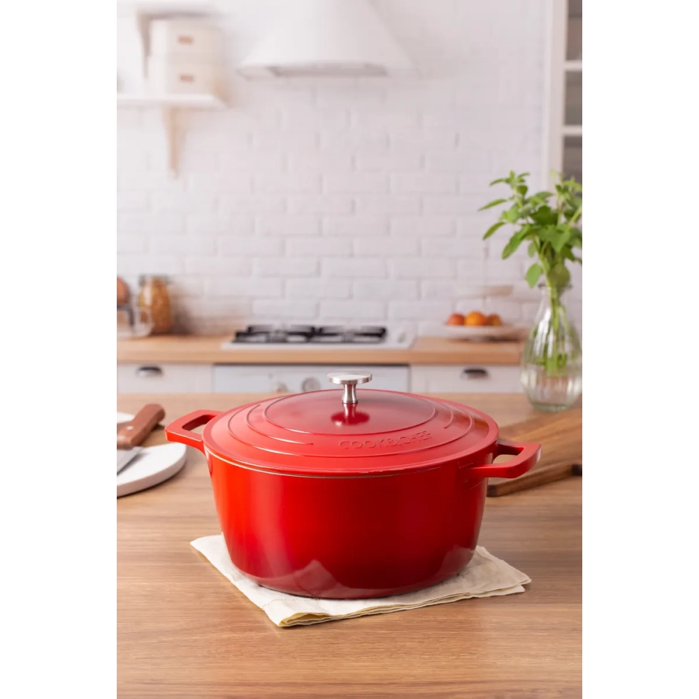 Panela Caçarola Antiaderente Inox 28cm Cook &amp; Chef - Mimo Style