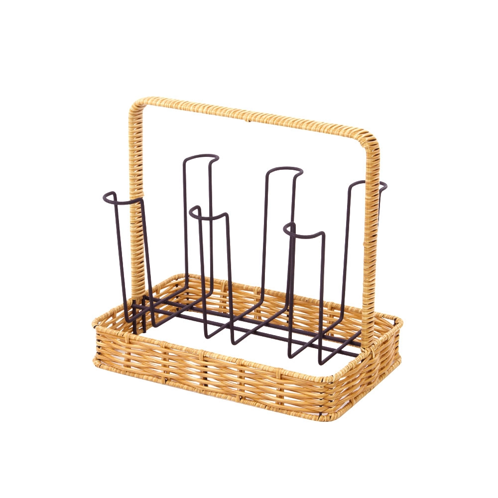 Suporte Para 6 Copos Rattan Iron - Mimo Style