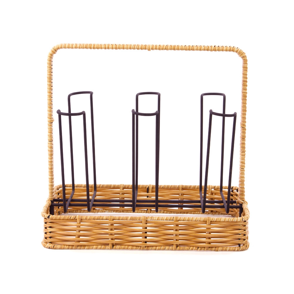 Suporte Para 6 Copos Rattan Iron - Mimo Style