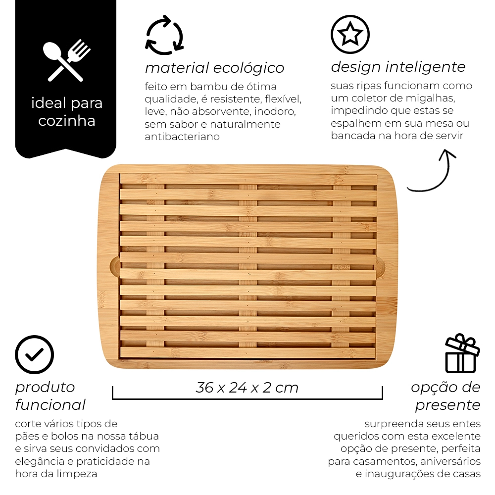 Tábua para Pães Ecokitchen - Mimo Style
