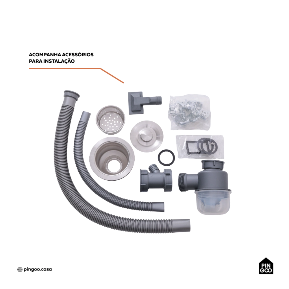 Tanque de Aço Inox 304 Pacajás 64x54 Prata