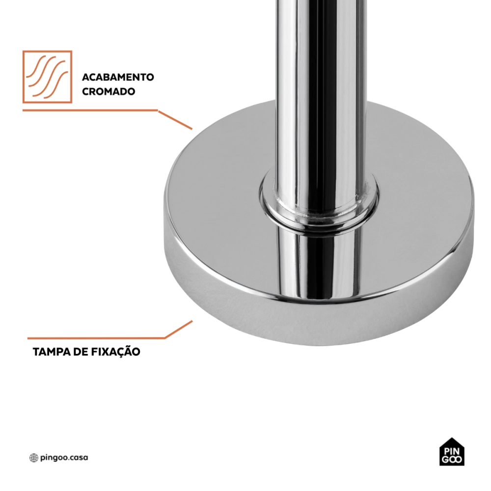 Torneira de banheiro alta Aurá Pingoo.casa - Prata Torneira de banheiro alta Aurá Pingoo.casa - Prata