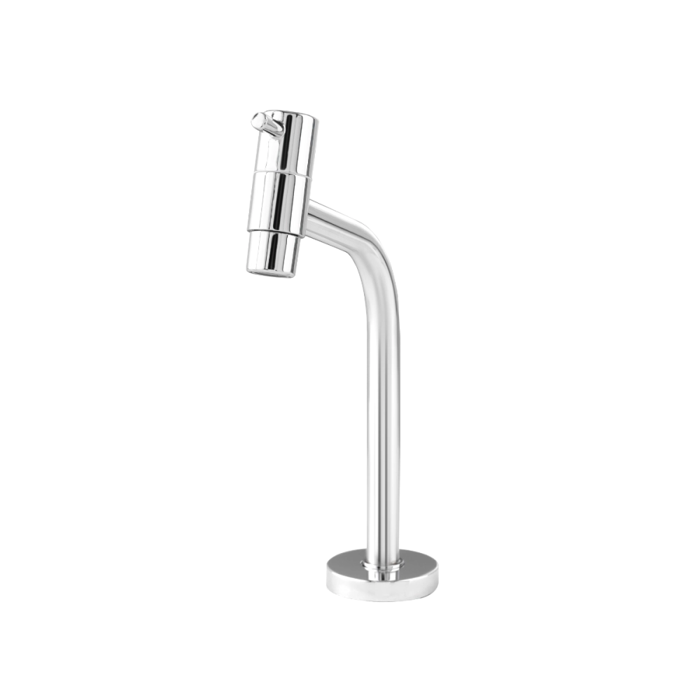 Torneira de banheiro baixa Aurá Pingoo.casa - Prata 