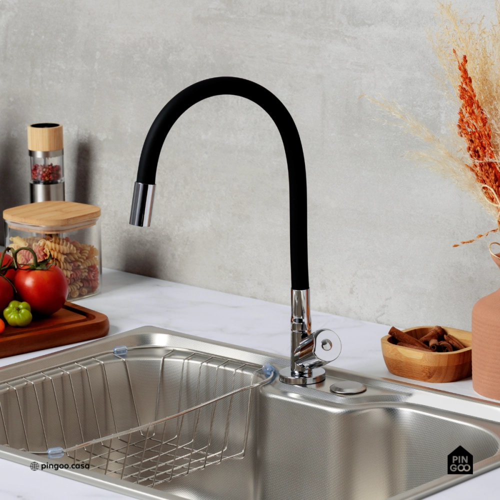 Torneira de cozinha flexivel mesa Itaguari Pingoo.casa - Preto