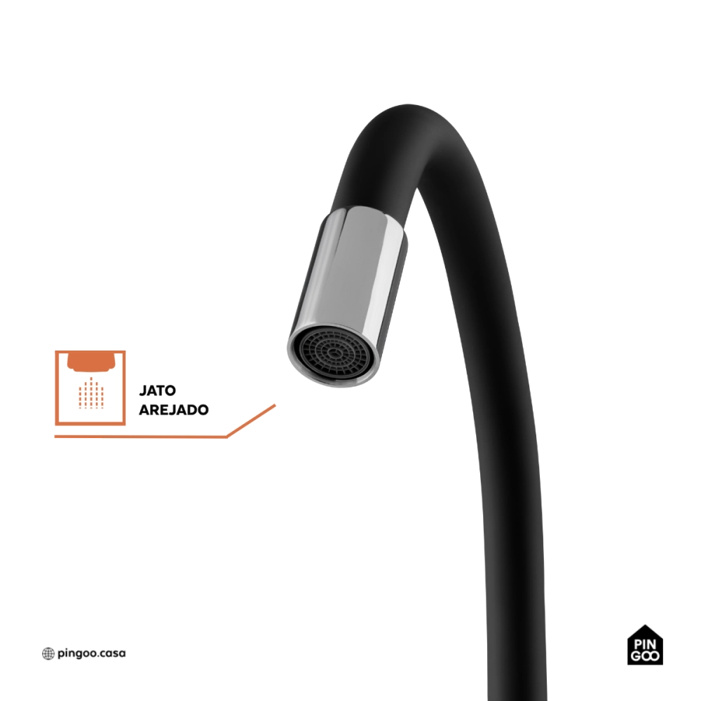 Torneira de cozinha flexivel parede Itaguari Pingoo.casa - Prata