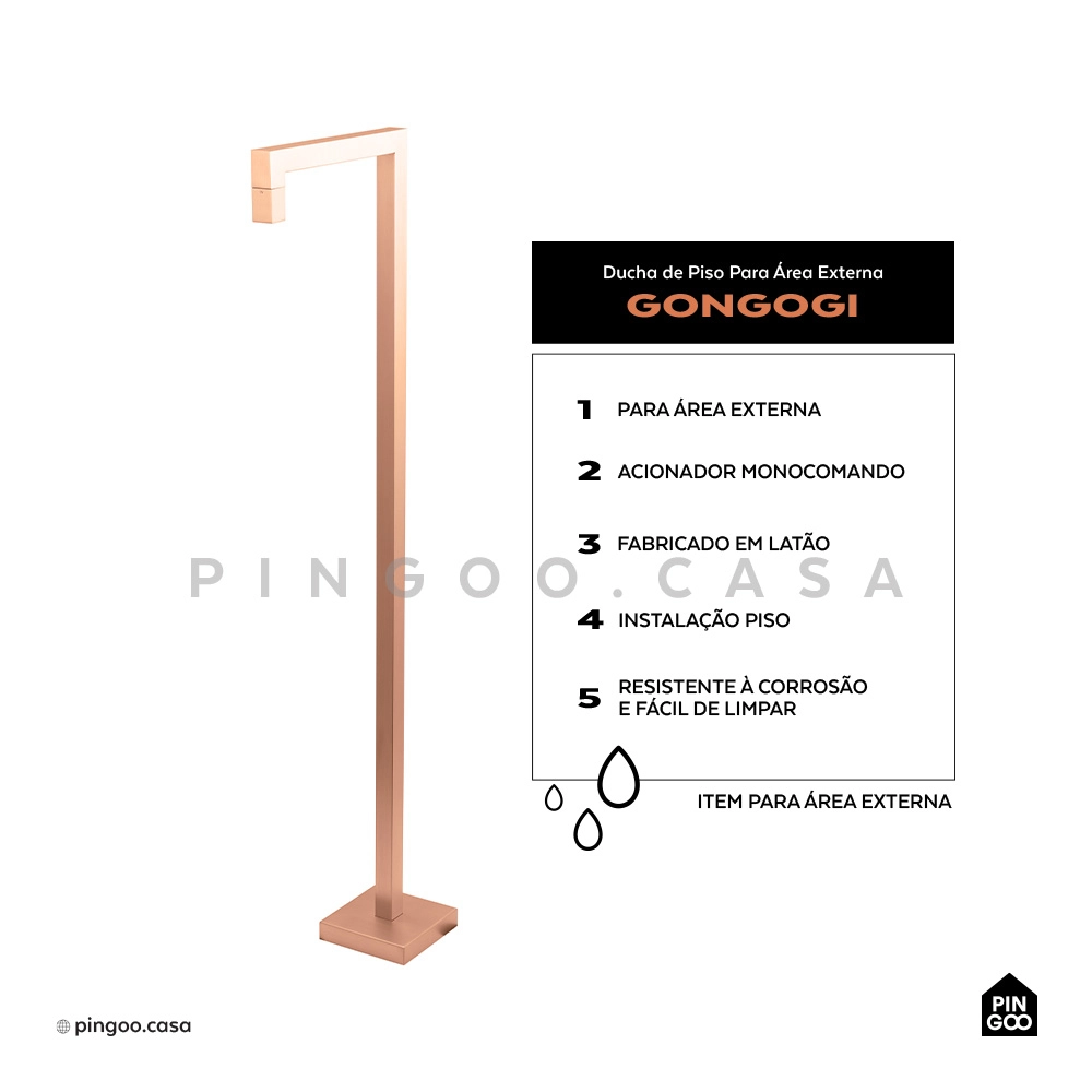 Torneira de Piso para Banheiro Gongogi