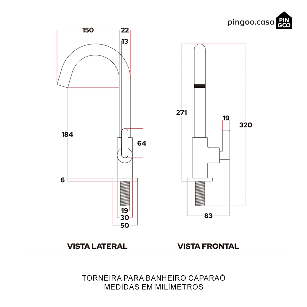 Torneira Para Banheiro Caparaó Prata