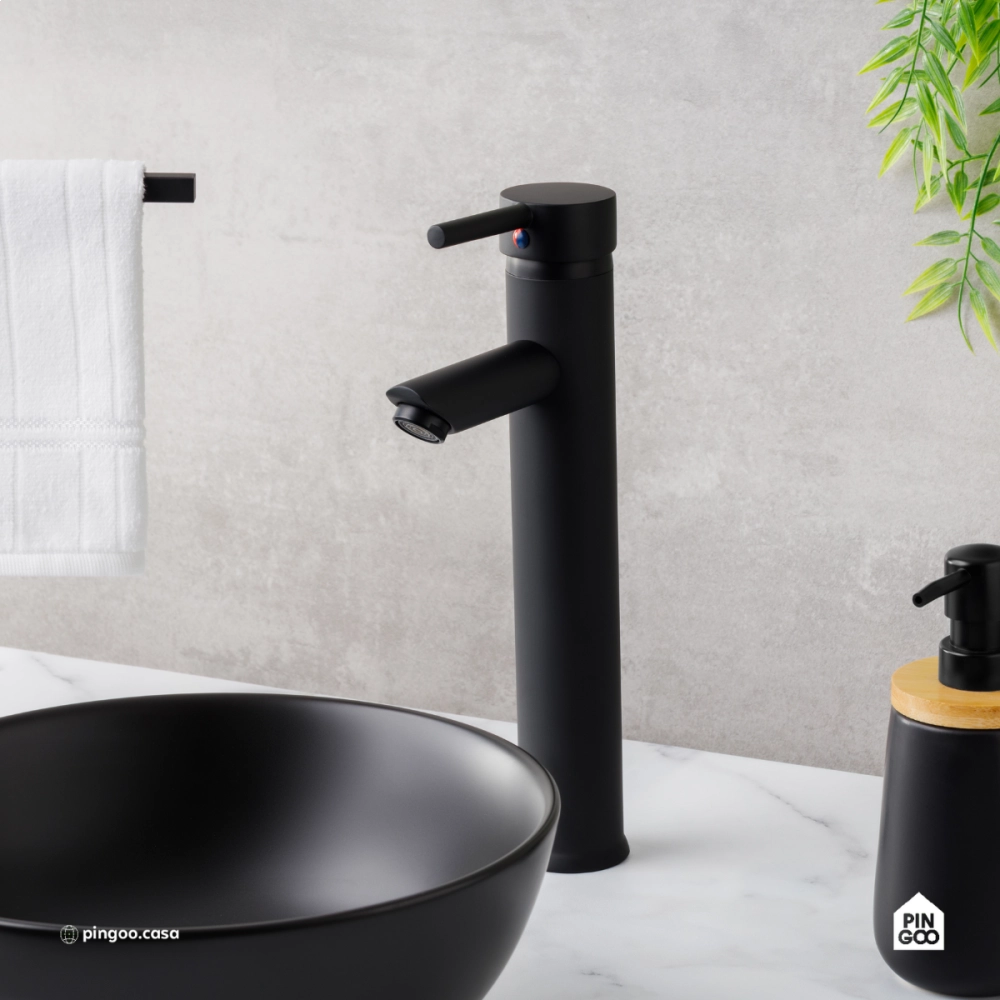 Torneira para Banheiro Misturador Monocomando Alta Xingu Preto