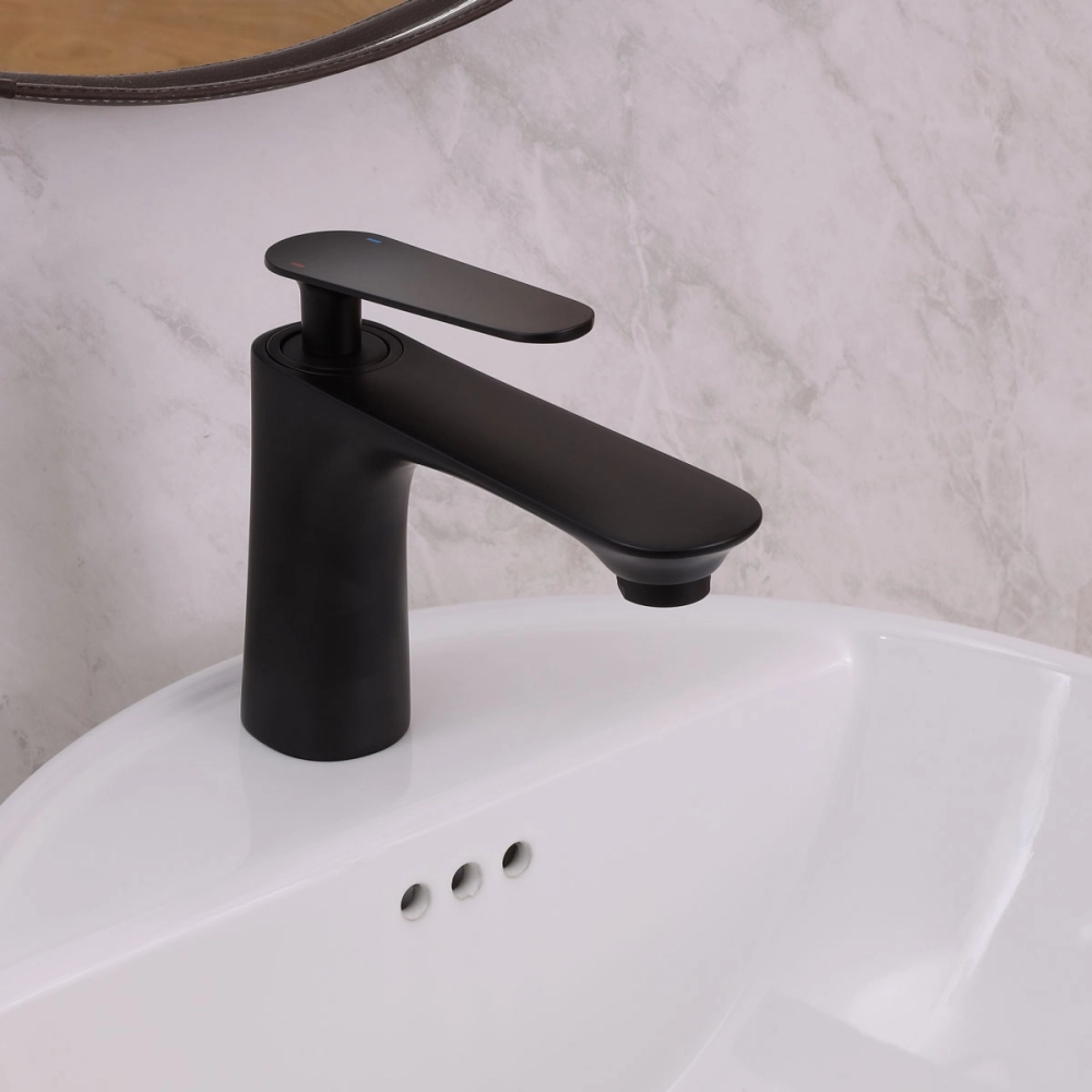 Torneira para Banheiro Misturador Monocomando Baixa Caeté Preto