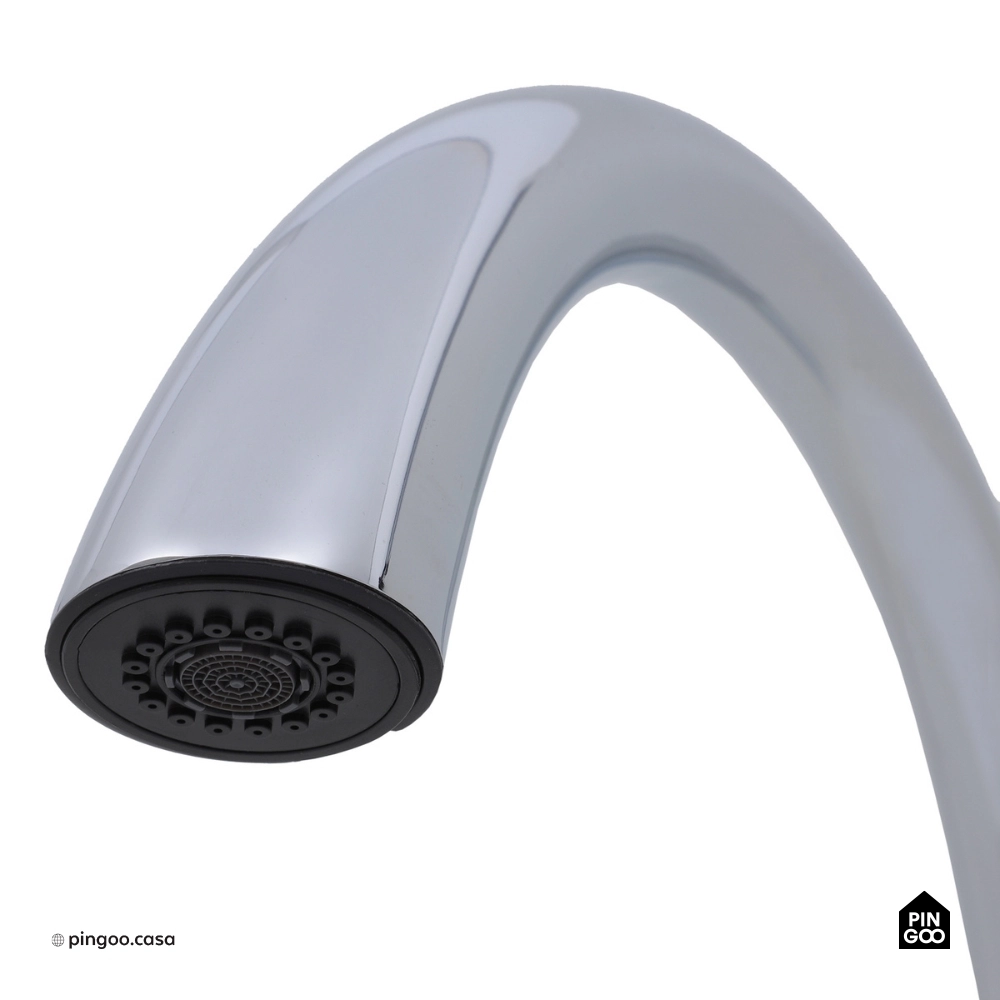 Torneira para Cozinha Gourmet Misturador Monocomando Extensível Juruá Prata