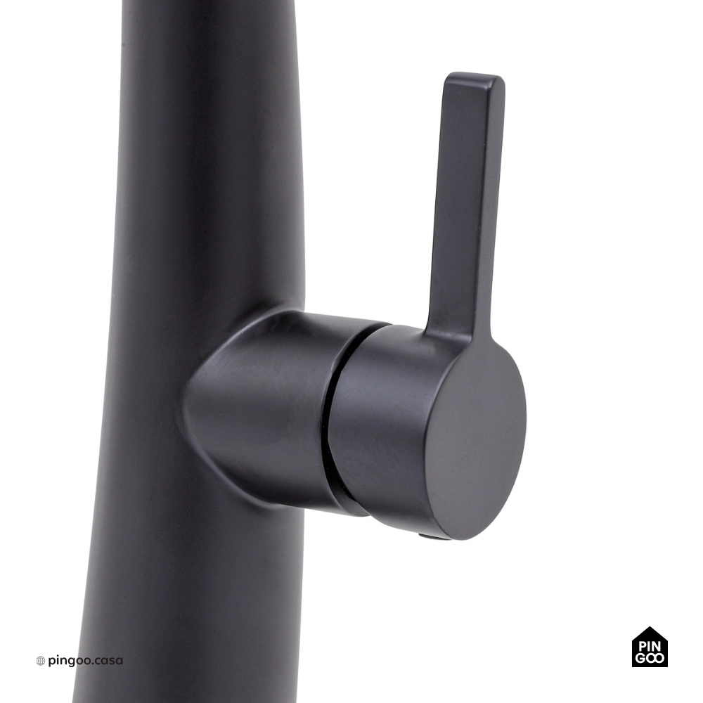 Torneira para Cozinha Gourmet Misturador Monocomando Extensível Juruá Preto