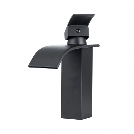 Torneira para Banheiro Cascata Misturador Monocomando Baixa Paraná Preto