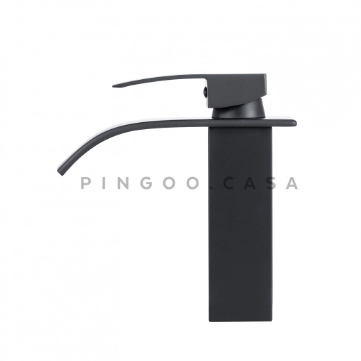Torneira para Banheiro Cascata Misturador Monocomando Baixa Paraná Preto