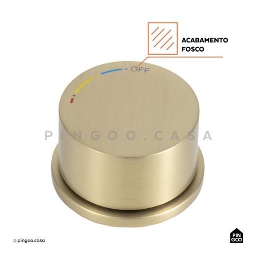 Torneira para Banheiro Misturador Monocomando Carás Dourado