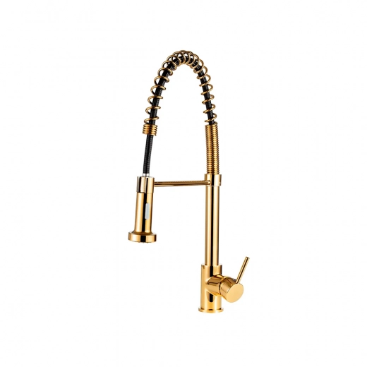 Torneira para Cozinha Gourmet Misturador Monocomando Envira Dourado