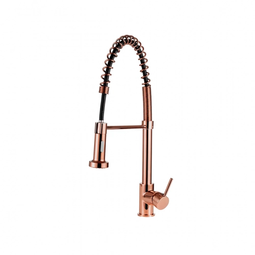 Torneira para Cozinha Gourmet Misturador Monocomando Envira Dourado Rose