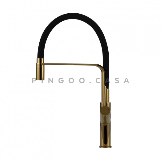 Torneira para Cozinha Gourmet Misturador Monocomando Piranga Dourado