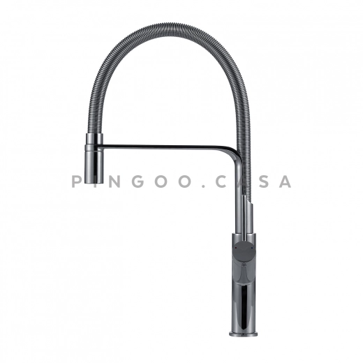 Torneira para Cozinha Gourmet Misturador Monocomando Piranga Prata