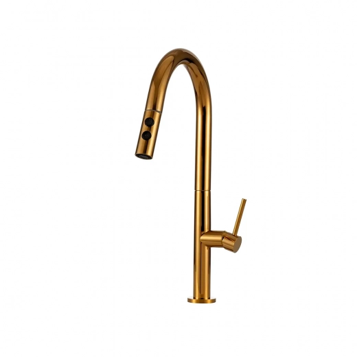 Torneira para Cozinha Misturador Monocomando Pauini Dourado