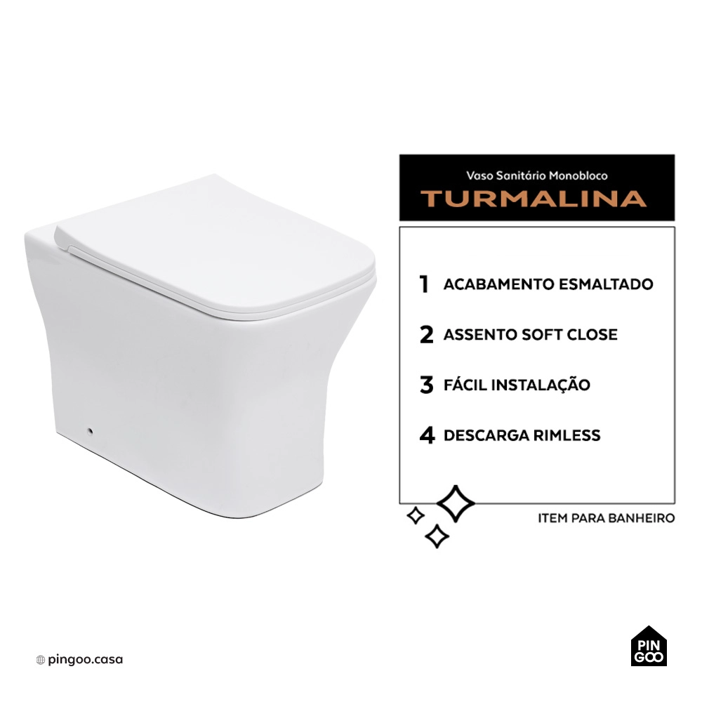 Vaso Sanitário Convencional Turmalina Branco