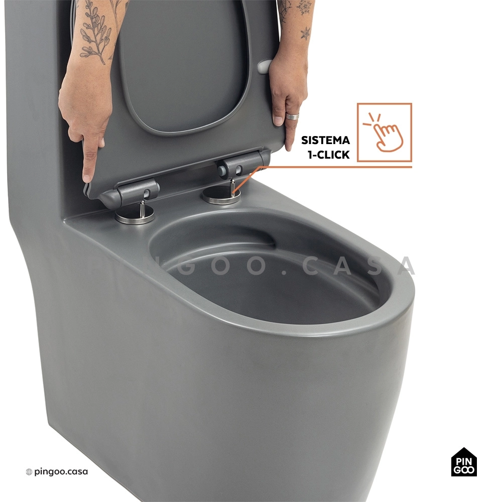 Vaso Sanitário Monobloco Amazonita Cinza
