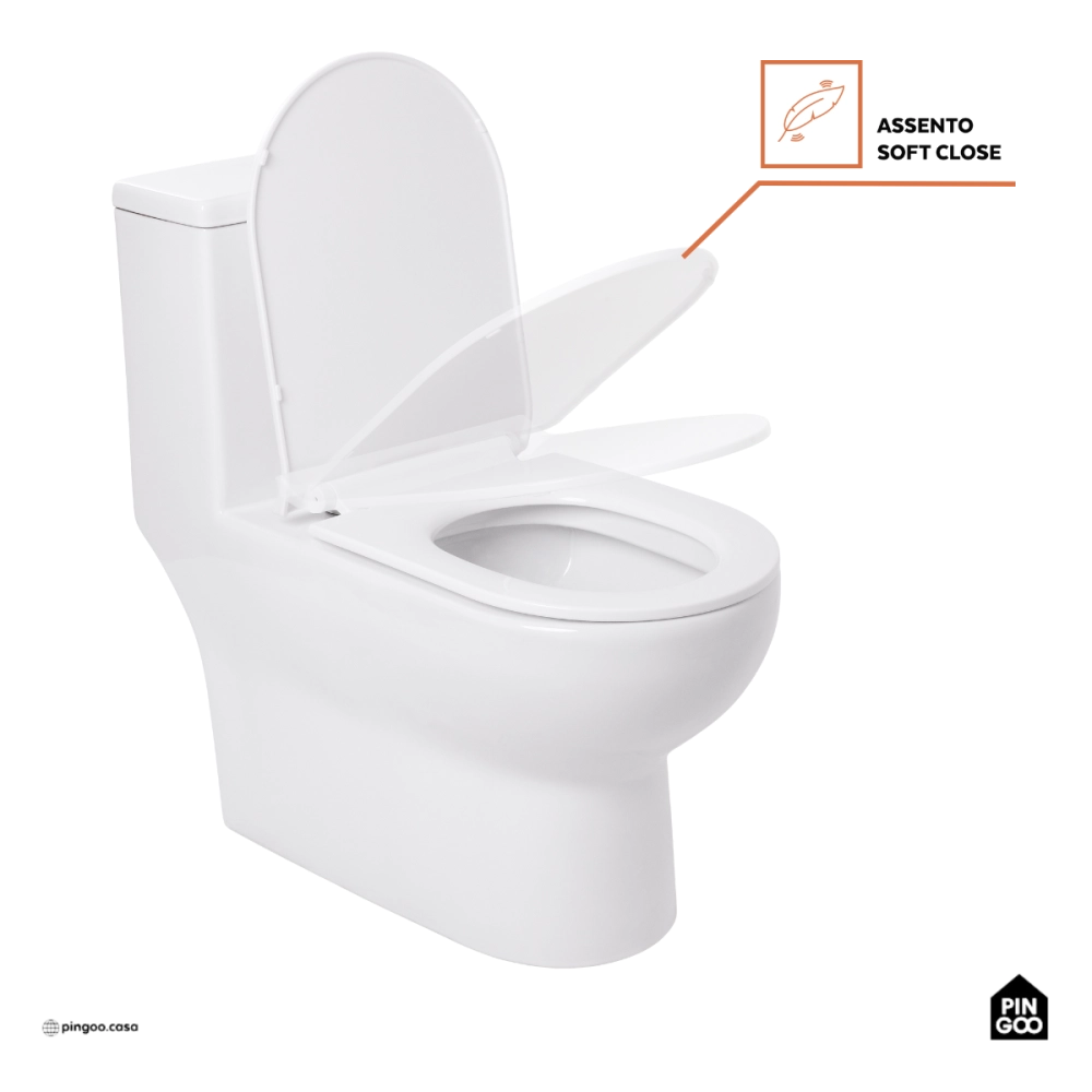 Vaso Sanitário Monobloco Caixa Acoplada Privada Berilo Pingoo.casa - Branco Vaso Sanitário Monobloco Caixa Acoplada Privada Berilo Pingoo.casa - Branco
