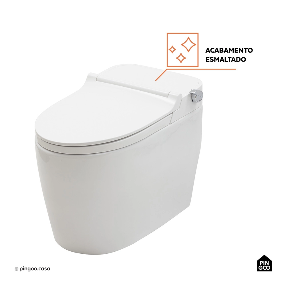 Vaso Sanitário Monobloco Caixa Acoplada Privada Bidê Celestita Branco