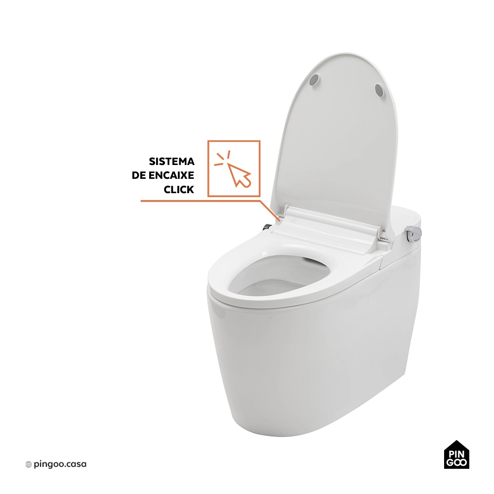 Vaso Sanitário Monobloco Caixa Acoplada Privada Bidê Celestita Branco