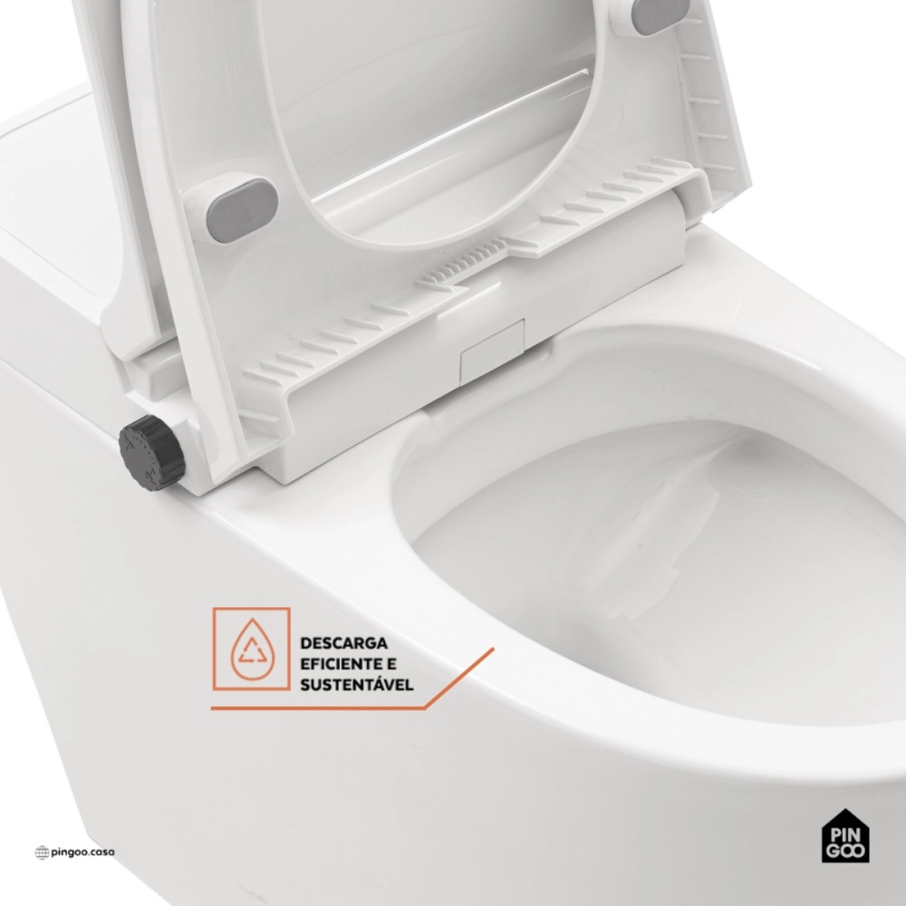 Vaso Sanitário Monobloco Caixa Acoplada Privada Bidê Celestita Branco