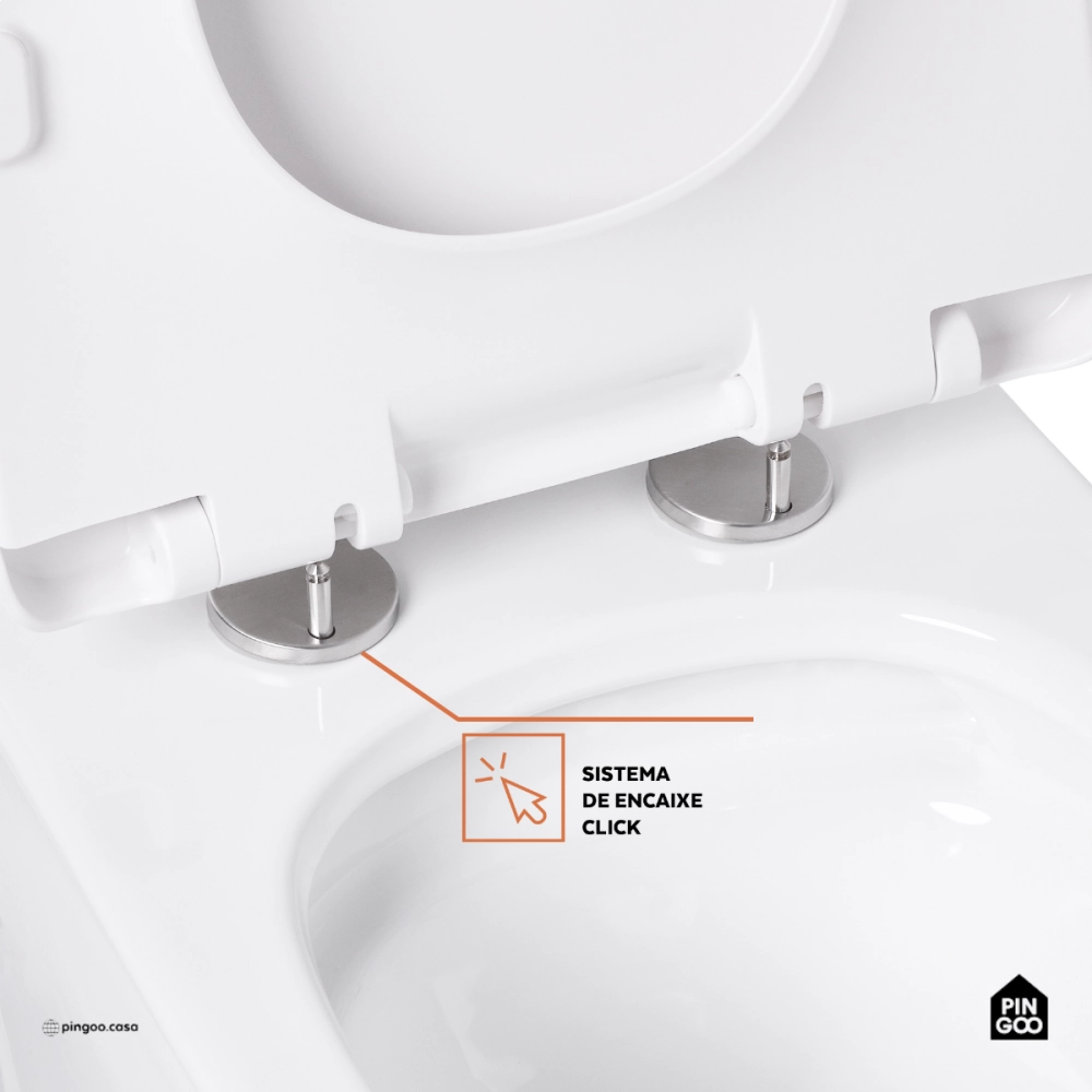 Vaso Sanitário Monobloco Caixa Acoplada Privada Gipsita Pingoo.casa - Branco Vaso Sanitário Monobloco Caixa Acoplada Privada Gipsita Pingoo.casa - Branco