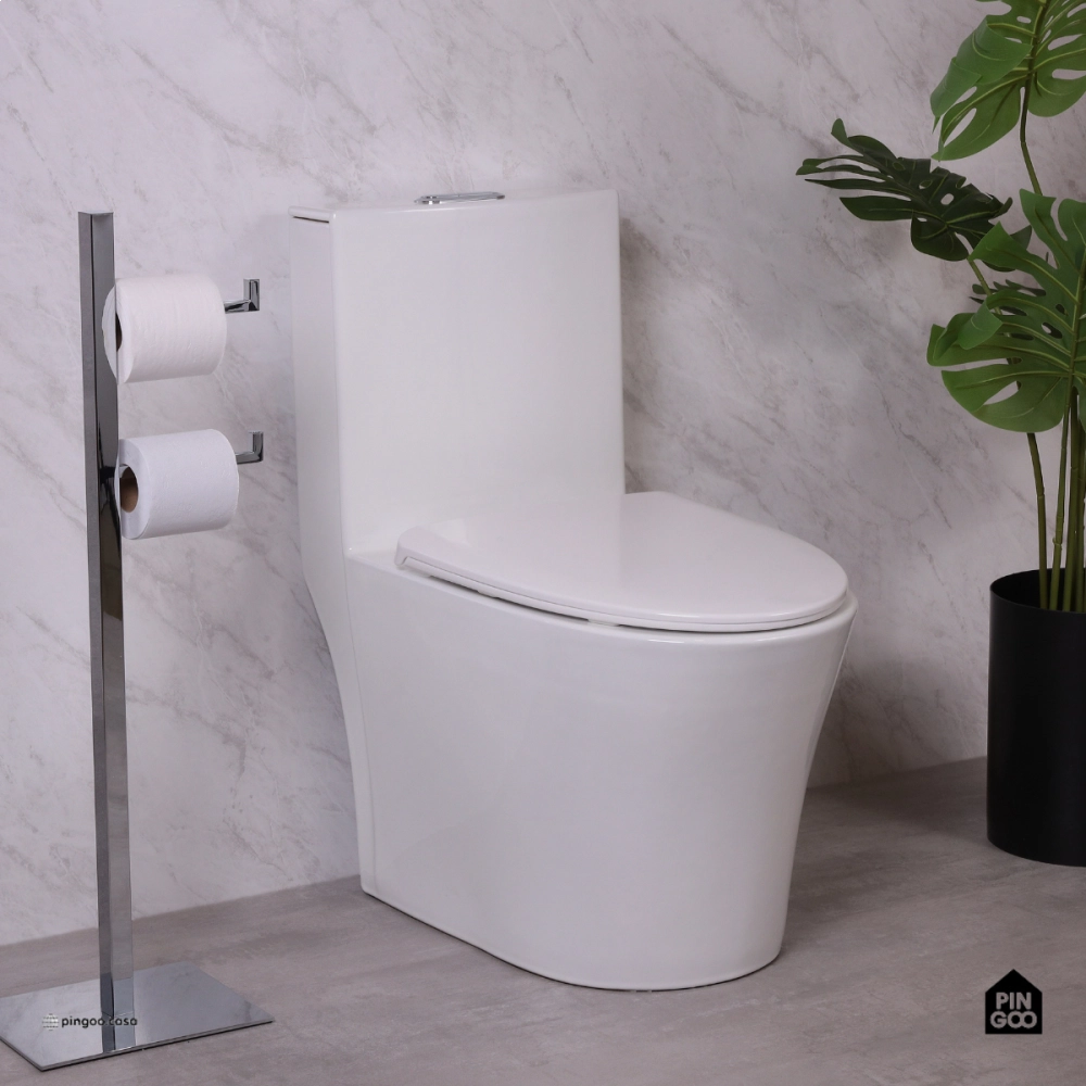 Vaso Sanitário Monobloco Caixa Acoplada Privada Gipsita Pingoo.casa - Branco Vaso Sanitário Monobloco Caixa Acoplada Privada Gipsita Pingoo.casa - Branco
